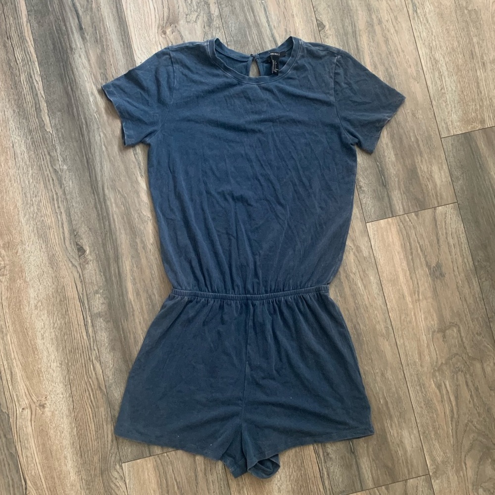 Blue Forever 21 Romper